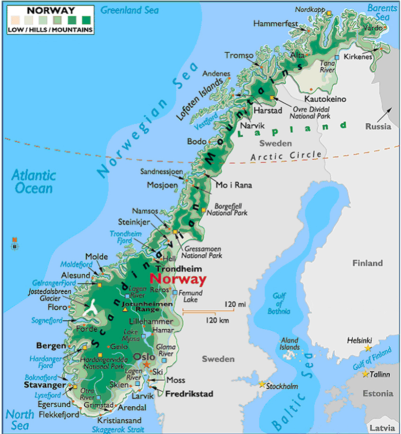 Map of Norway